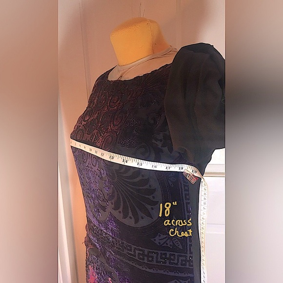 Hale Bob burnout velvet dress Size small - Picture 11 of 14